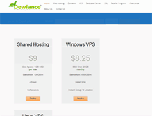 Tablet Screenshot of dewlance.com